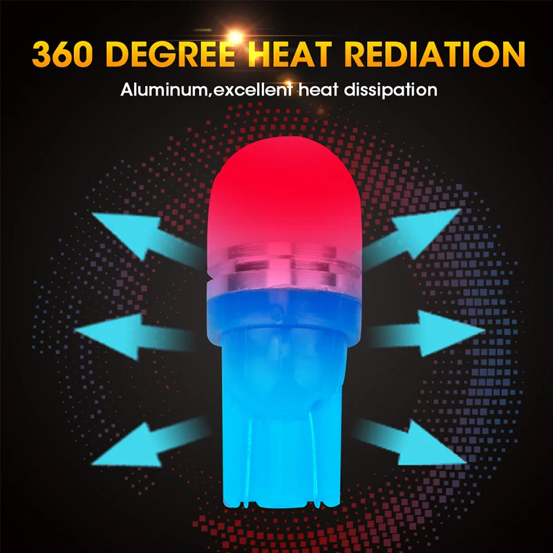 Светодиодная лампа hlxg Luz для T10 W5W 147 с клиновидным цоколем боковая автомобиля