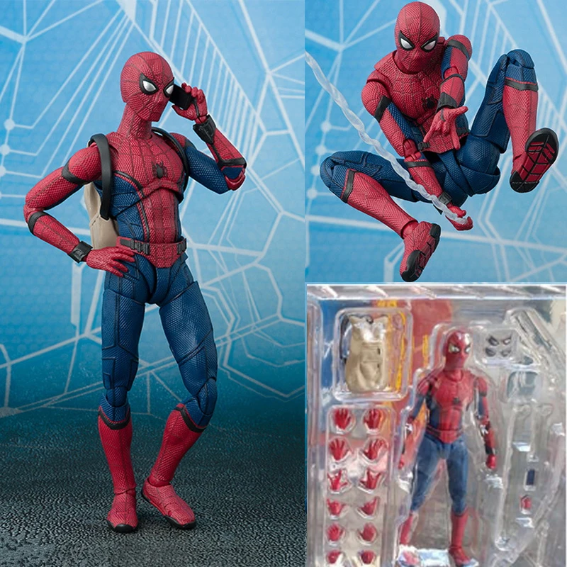 2017 Nuovo Человек паук серия Действие ПВХ фигура да Collezione модель игрушки Regalo Di Natale за