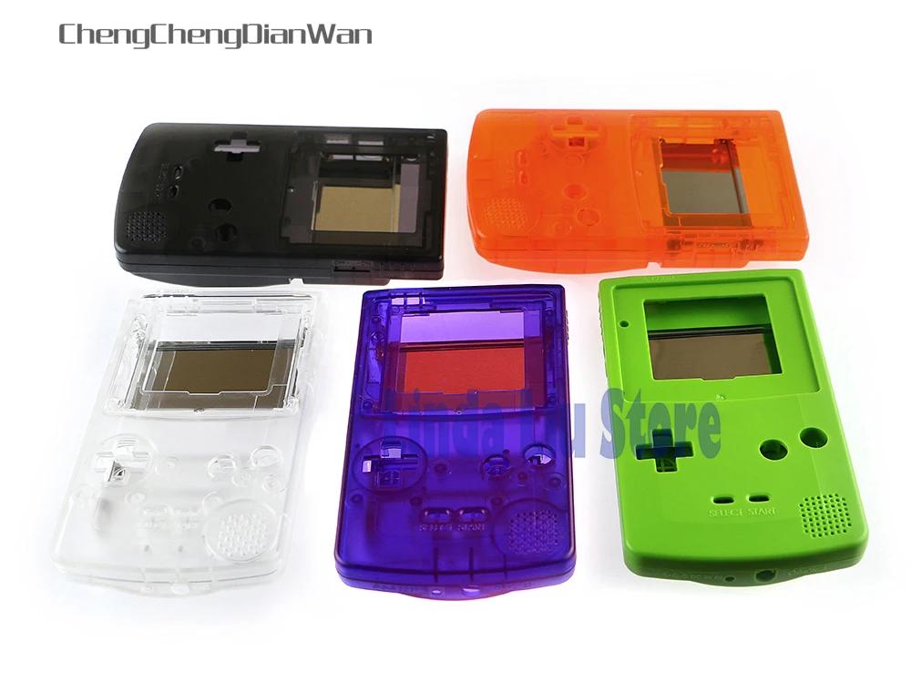 Chengdianwan 6 компл./лот Цветной корпус для GBC gameboy цвет с пластиковым экраном Лен