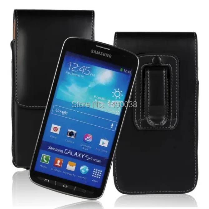 Высококачественная Вертикальная застежка для пояса кожаный чехол samsung Galaxy S4 Active