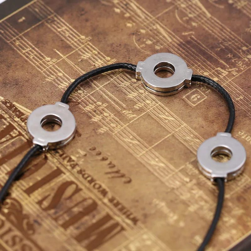 

Anime Uchiha Itachi Necklace Titanium Steel Cosplay 3 Loops Necklace Women Choker Kolye Gift Ethnic Men Jewelry