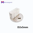 Редкоземельный неодимовый магнит 2x5 мм, диаметр 2x5 мм, 1000 шт.
