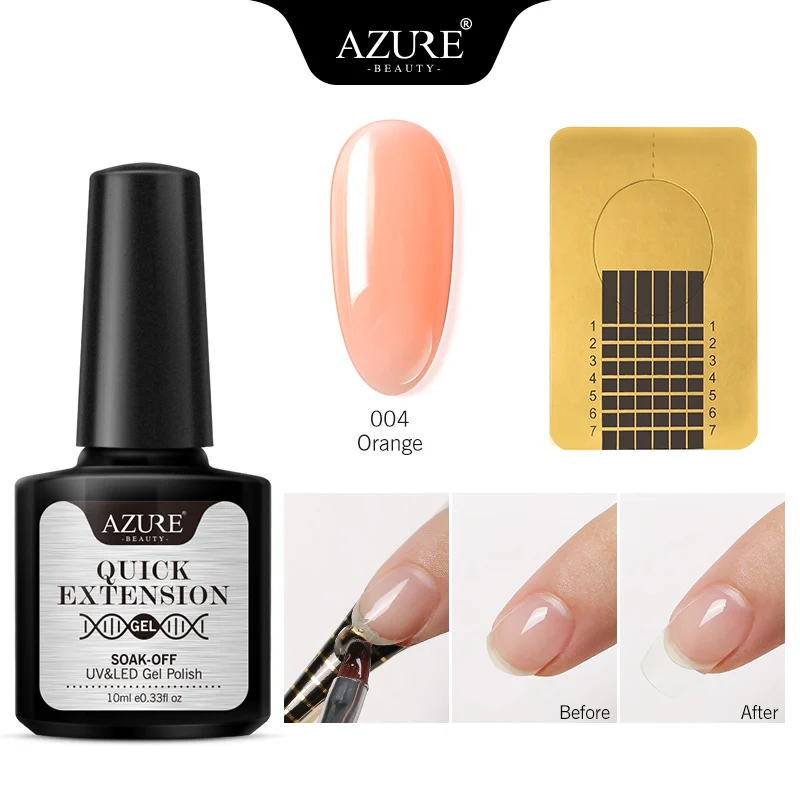 Azure beauty, удлиняющий УФ-Комплект гель-лака для наращивания, светодиодный Гель-лак для ногтей, Набор стикеров для ногтей, впитывающий строительный УФ-гель - Цвет: 2PCS SET 004