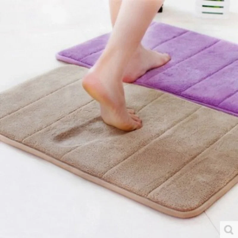 bathroomrug bathroom mat absorbent rug long hair memory cotton cover kitchen door floor tapis salle de bain | Дом и сад