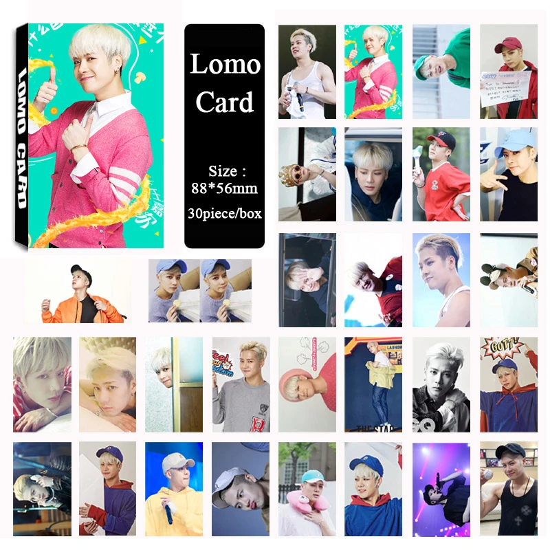 30 шт. kpop оптовая продажа K-POP Fan GOT7 JB Mark Jackson альбом Fly Small Lomo фото карты фотография