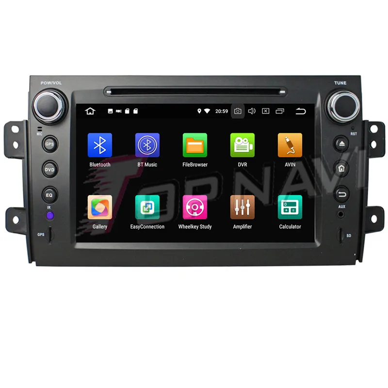Автомобильный DVD медиа центр TOPNAVI Android 9 0 CD плеер для Suzuki SX4 2006 2007 2008 2009 2010 2011 2012