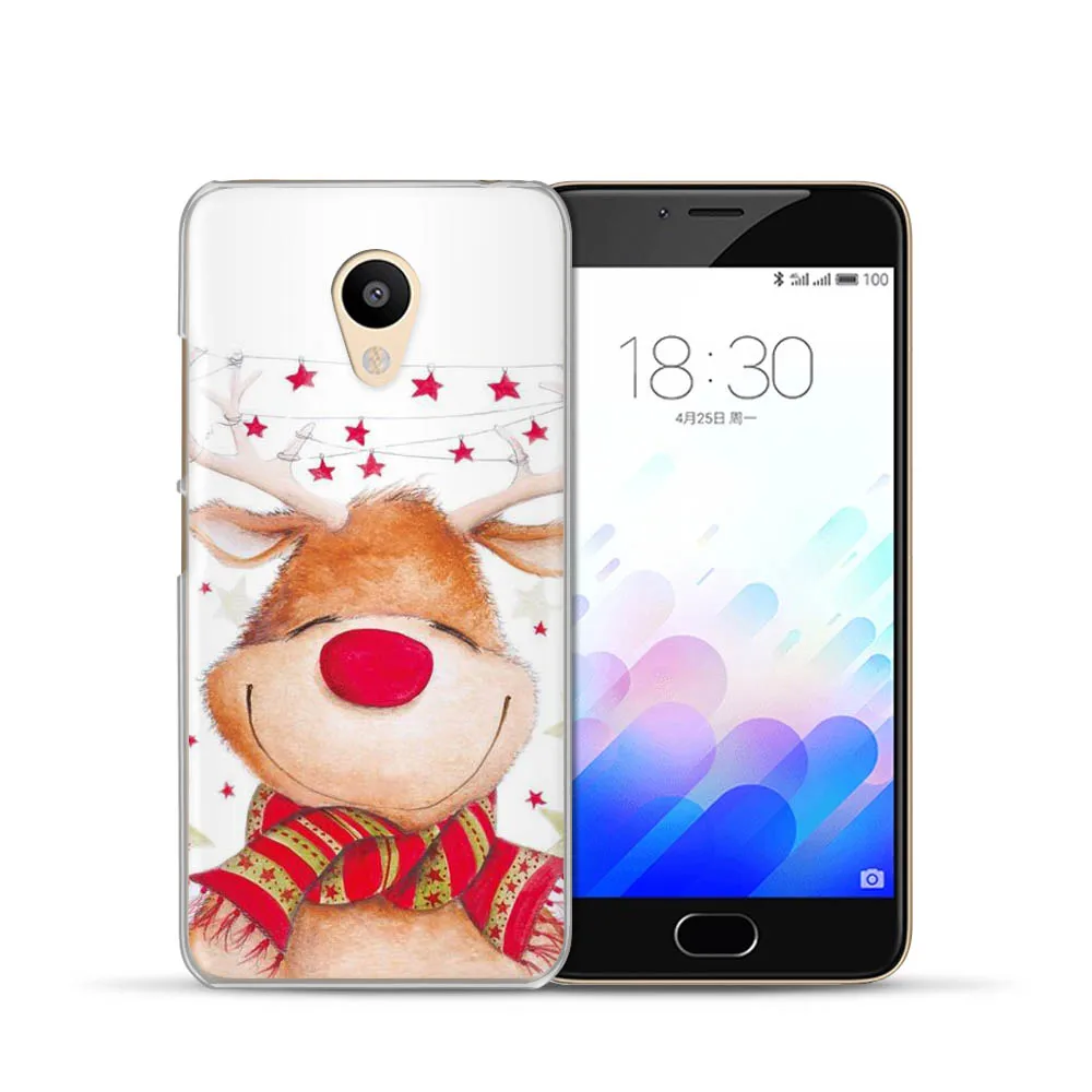 Merry Christmas Snowman Santa Claus Phone Case for Meizu M5C M3S M5S M3 M5 M6 Note Mini U10 U20 Pro 6 Soft Silicone TPU Cover |