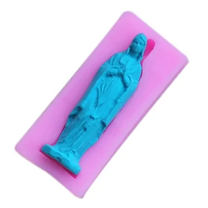 Дева Мария, 3D форма для шоколадного торта, силиконовая форма сделай сам, форма для выпечки торта на Рождество