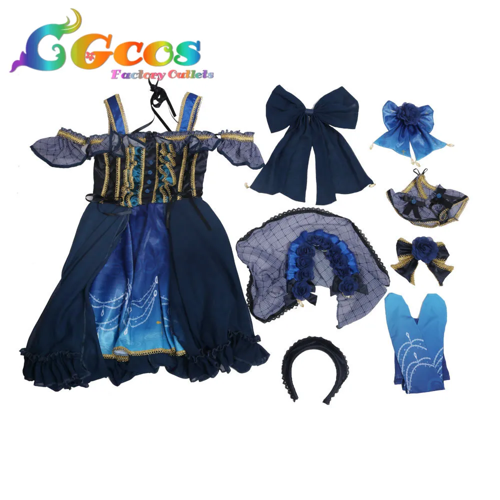 CGCOS Косплэй костюм Bang Dream! Roselia 4th одиночный minminato Yukina платья одежда Униформа CG377