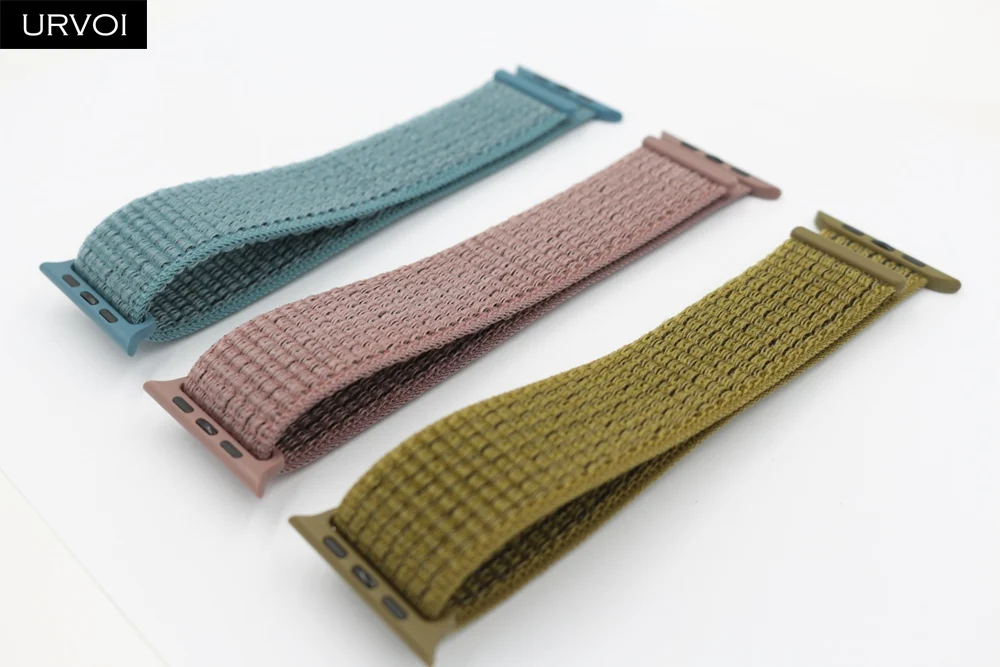 Спортивный ремешок URVOI для apple watch series 5 4 3 2 1 iWatch band NIKE + двухслойный