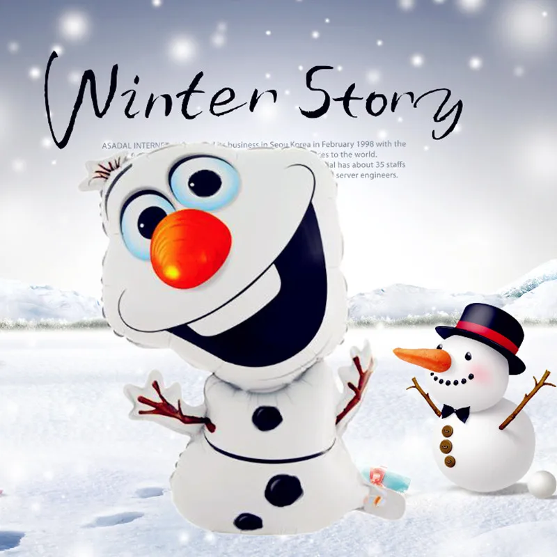 72*43 см милый воздушный шарик с изображением Олафа снеговика фольги воздушные