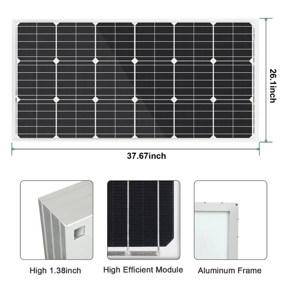 Комплект солнечных панелей 400 Вт комбайнер PV контроллер 45 А инвертор 1000 24 110 В/220 В