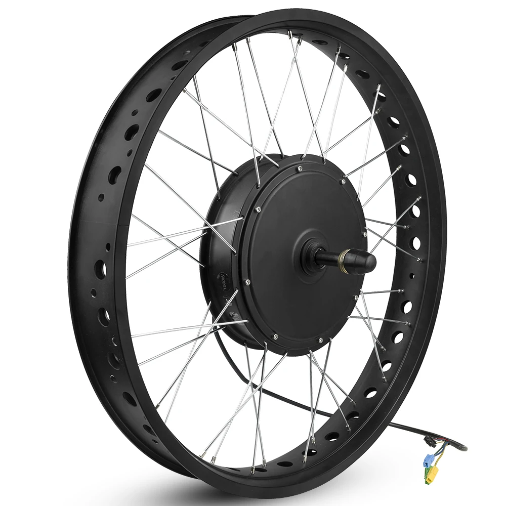 50-55 км/ч Fat Bike 48 в 1500 Вт Электрический мотор колеса 2" 26" 35A задний Fatbike Зимние колеса KT BLDC контроллер светодиодный lcd конверсионный комплект