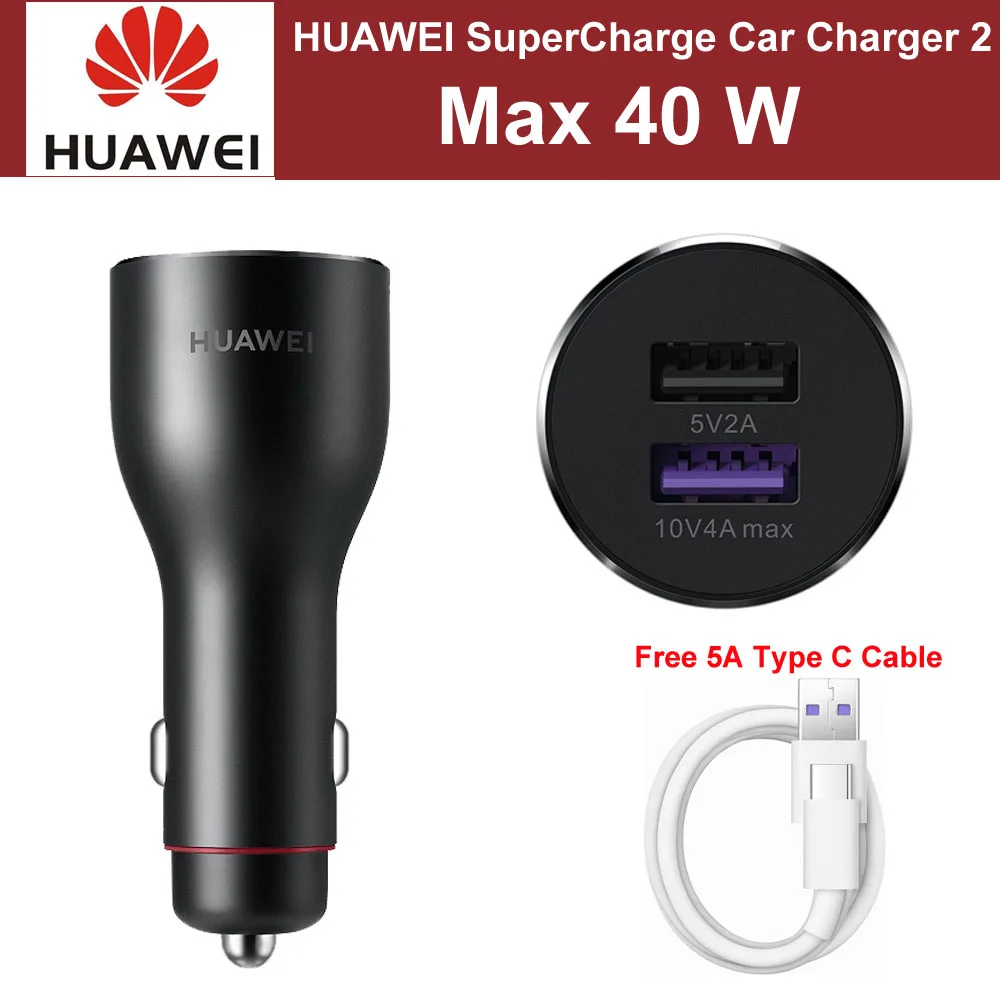 Автомобильное зарядное устройство HUAWEI быстрая зарядка 10 В 4 а 40 Вт макс. для XIAOMI