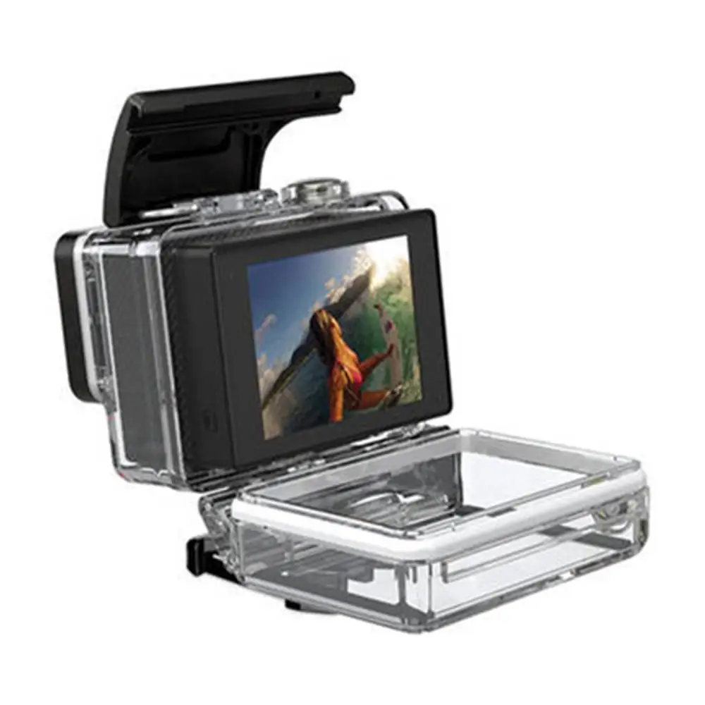 Для GoPro BacPac ЖК-дисплей монитор для Gopro Hero 3+ 4 Bacpac ЖК-экран+ чехол на заднюю дверь водонепроницаемый корпус крышка аксессуары
