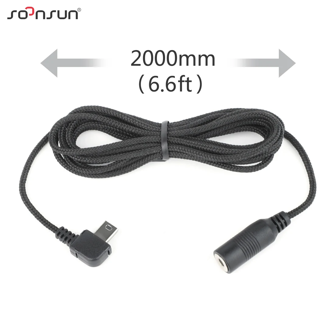 SOONSUN 2 м мини кабель передачи USB до 3,5 мм внешний микрофон адаптер для GoPro Hero 3 3+ 4 для Go Pro 4 USB аксессуар