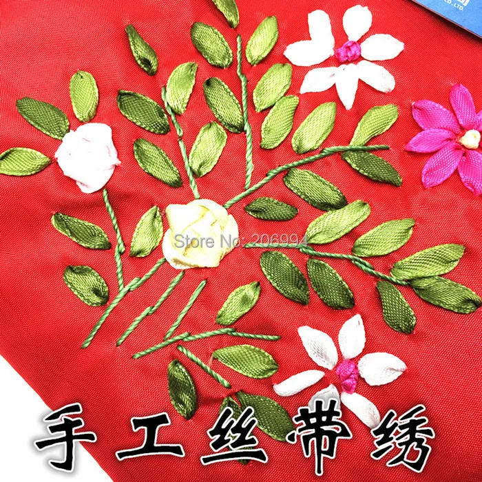 Оптовая продажа ленточная вышивка пакет для получения упаковка маленькая сумка