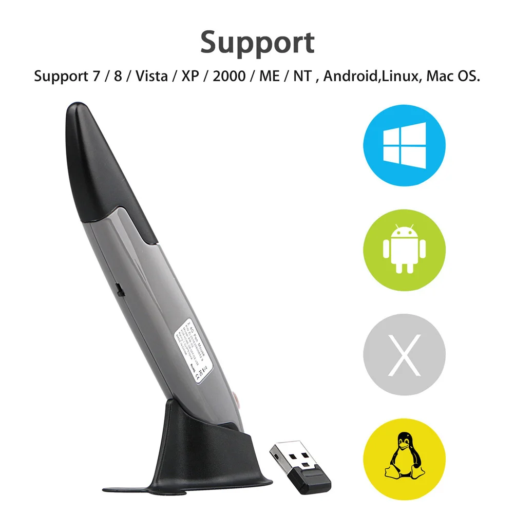 Беспроводная оптическая USB мышь 2 4G карманная ручка для рисования мини-мышь ПК UY8 |