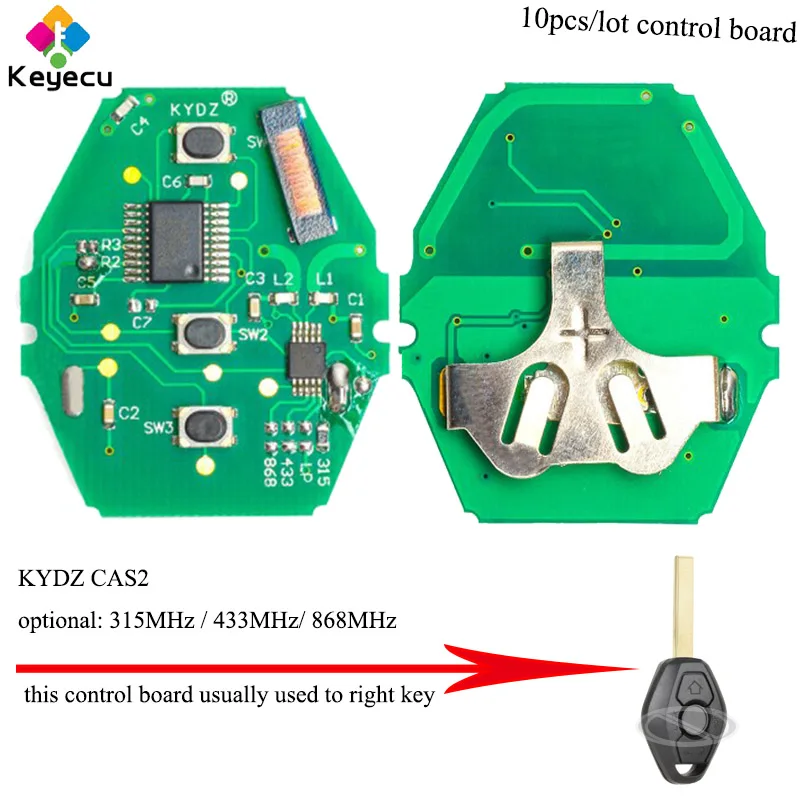 

KEYECU 10 ./ KYDZ PCB -315 /315LP/433 /868 ID46 PCF7942 BMW CAS2