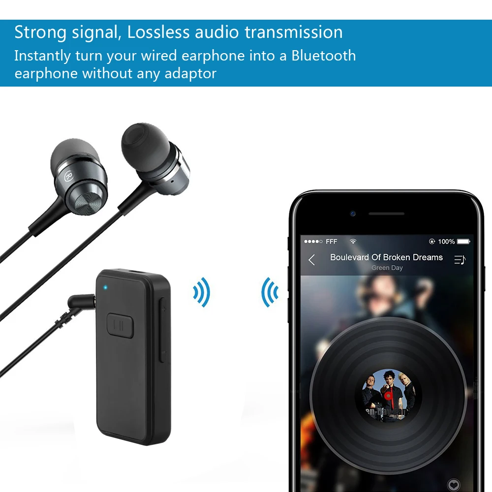 Vingtank Универсальный 3 5 мм автомобильный комплект Bluetooth 4 1 приемник музыкальный