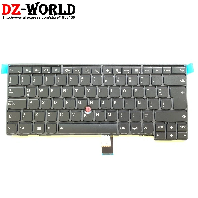 Новая Оригинальная испанская клавиатура с подсветкой для ноутбука Thinkpad T440 T450 T460
