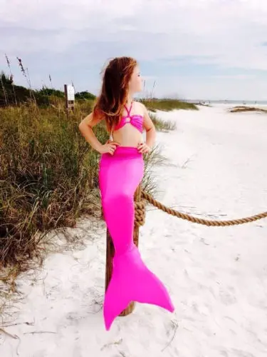 Летние дети девочки хвост русалки бикини купальник Купальный костюм комплект