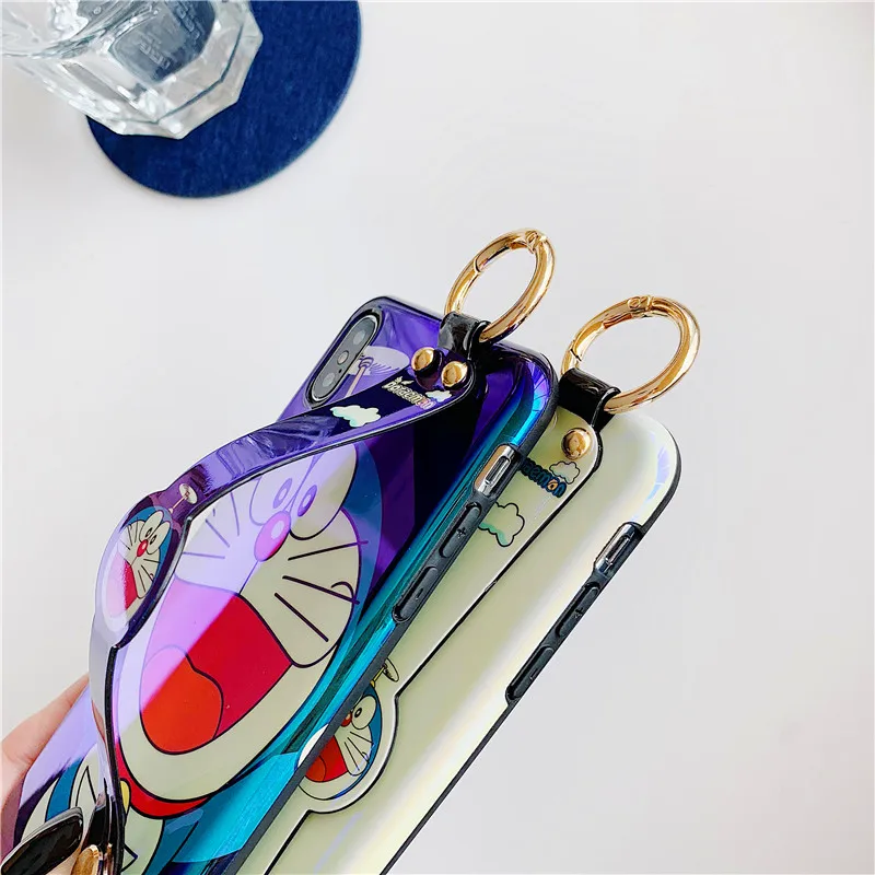 Чехол Doraemon с рисунком для iPhone6 6s 7 8 Plus Мягкий силиконовый чехол Blu-Ray iPhone X XS MAX XR Capa