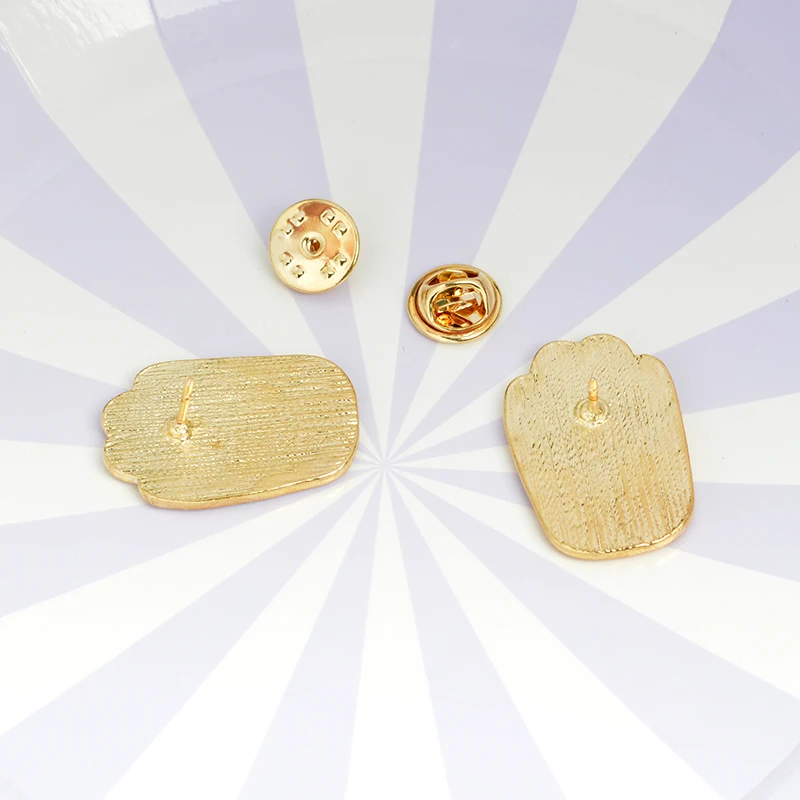 Жесткие эмалированные заколки в виде кошачьих лап животных модный металлический