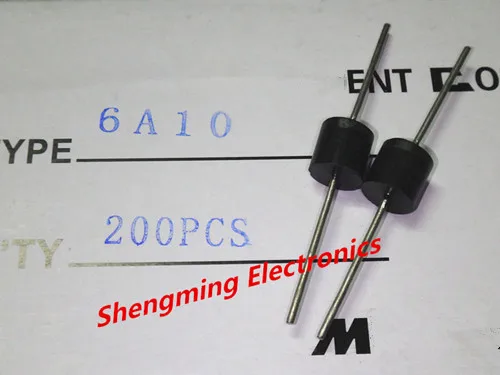 50 шт. высота 6A10 6A 1000V|rectifier diode|diode 1000v6a diode |
