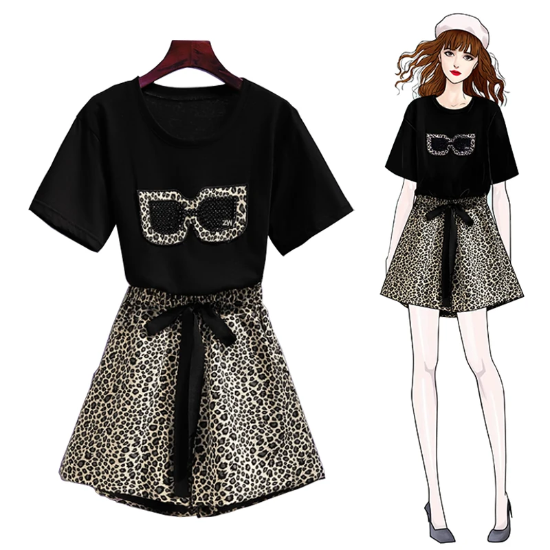 Trytree/летний женский костюм из двух предметов Повседневный хлопковый топ со