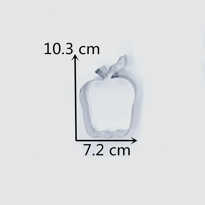 Нож для печенья KENIAO Apple 7 2x10 3 см из нержавеющей стали|Формочка печенья| |
