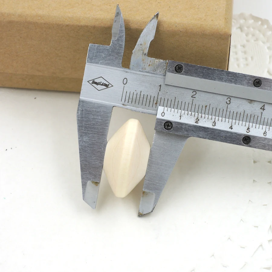 50 шт. 25 мм Натуральная простая форма деревянный Абакус бисер ребенок