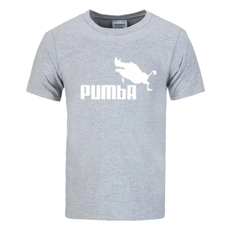 Новинка 2017 Забавные футболки милые homme Pumba для мужчин и женщин 100% хлопок крутая