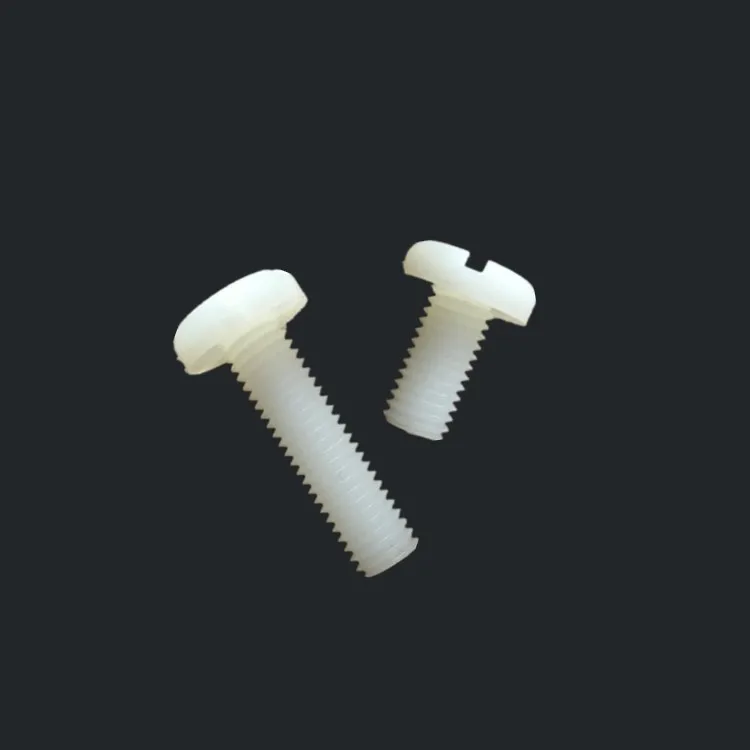 

4pcs M10 Environmental green plastic screw one-word round head nylon screws insulated pen head bolt bolts 15mm-30mm