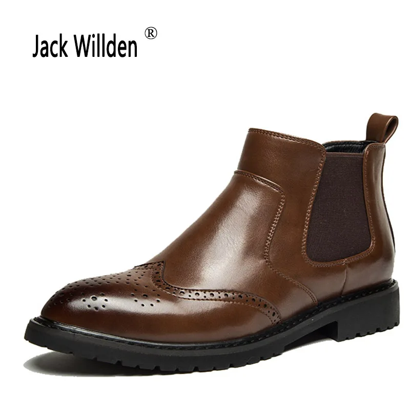 Jack Willden/мужские ботинки Челси в британском стиле элегантные мужские Ботильоны
