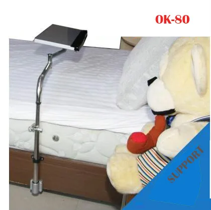 

OK Tray Bedside Keyboard Holder Folding 360 Degree Rotation Free Lifting Swivel Tilt TV Mount Bed Edge Clamping OK-80