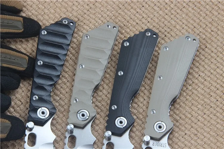 Складной нож benys ST хорошее качество 56HRC 5Cr13Wov Blade G10 + из нержавеющей стали для