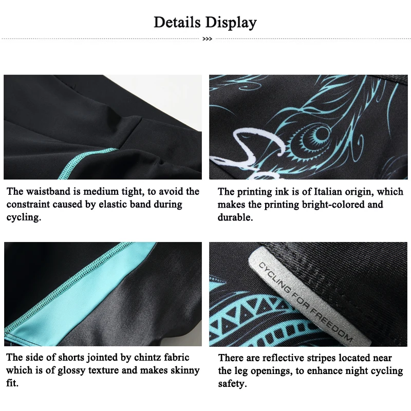 Велосипедная спортивная одежда Santic женские шорты с поролоновой подкладкой 4D