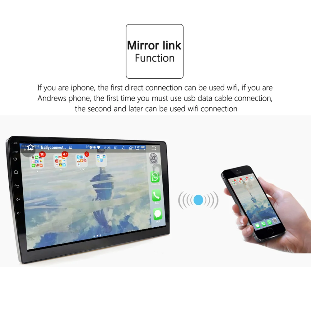 Eunavi четырехъядерный 2G ram 32G rom Android 7 1 2 din автомобильный навигационный GPS