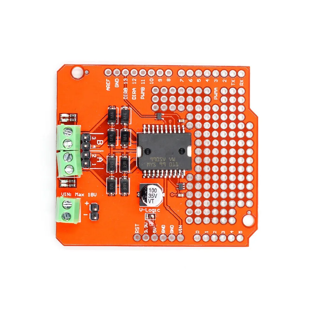 L298P AVR LPC STM32 UNO MEGA 2A щит драйвера двигателя для Arduino|Интегральные схемы| |