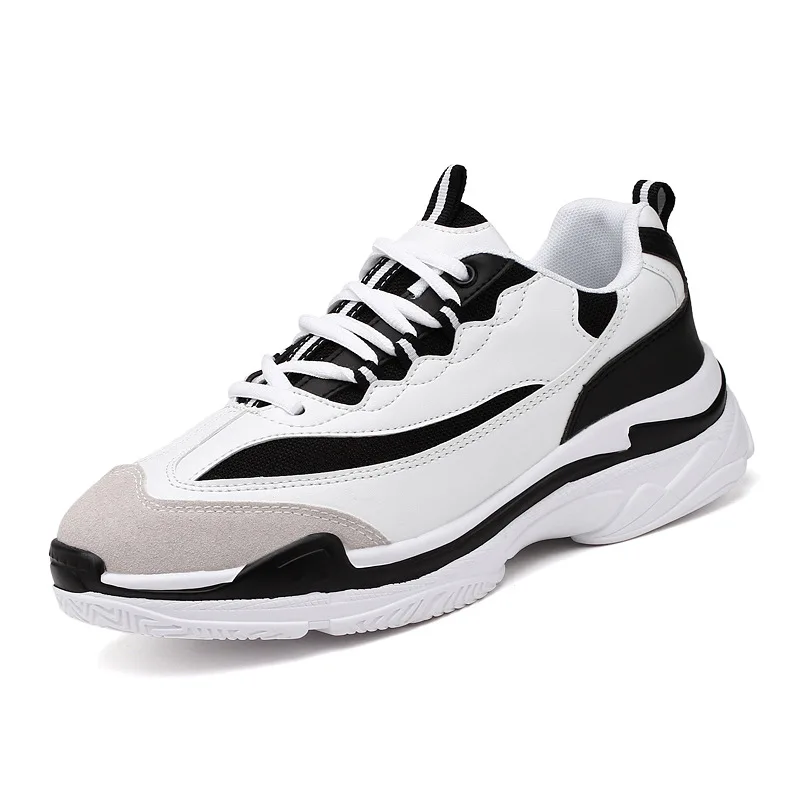 Новинка 2019 мужские кроссовки на шнуровке повседневная обувь плоской платформе