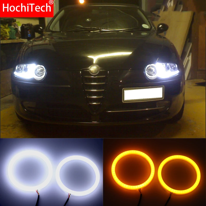 Для Alfa Romeo 147 2000-04 галогенные лампы головного светильник белый и желтый двойной