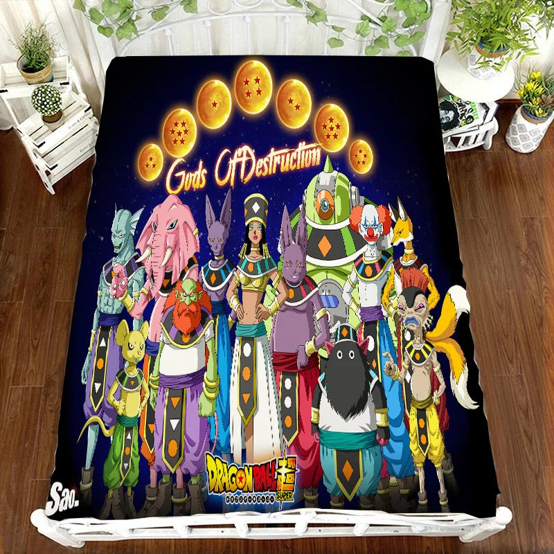 Dragon Ball Z, Комплект постельного белья с принтом аниме, простыня, Vegeta Son Goku, DRAGON BALL Z Zetto, Комплект постельного белья для детской комнаты