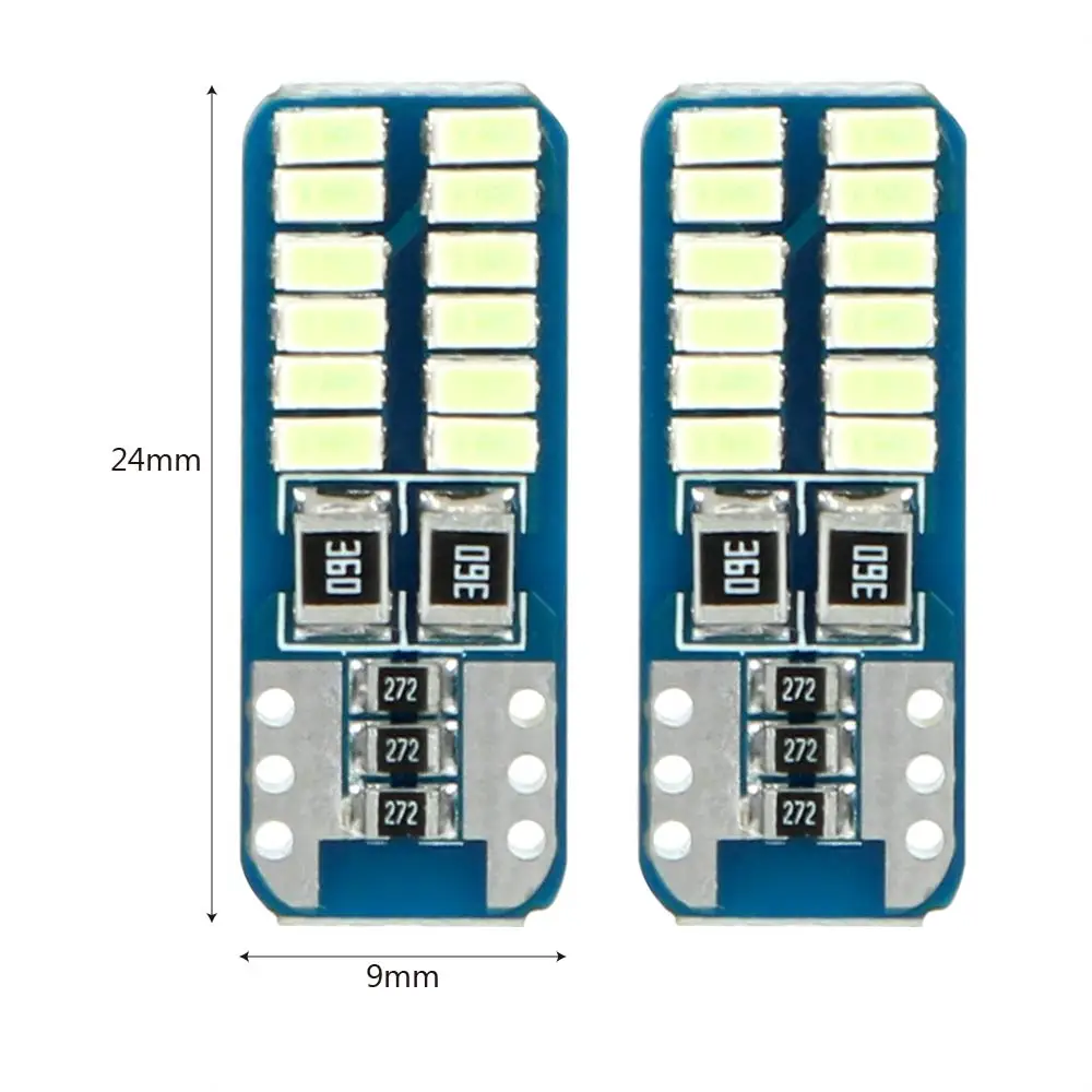 Сигнальные лампы LEEPEE T10 3014 24SMD автомобильные габарисветильник огни кристально