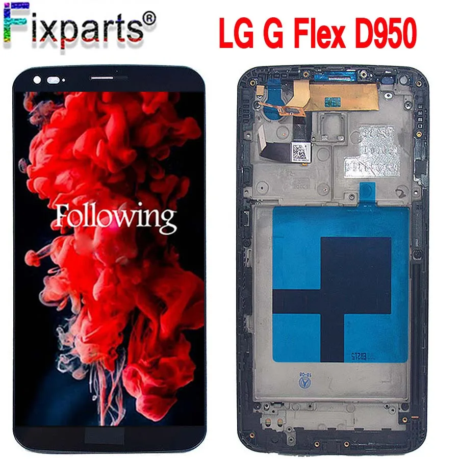 6 0 &quotдля LG G Flex D950 LCD 100% тест с рамкой D955 LS995 D958 ЖК сенсорный экран дигитайзер в