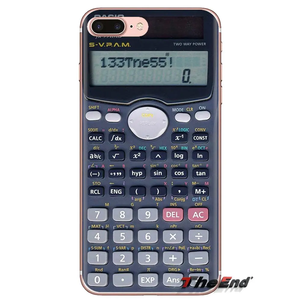 For Sony Xperia Z Z1 Z2 Z3 Z5 compact M2 M4 M5 C4 E3 T3 XA Huawei Mate 7 8 Y3II Calculator Transparent Soft Shell Covers |