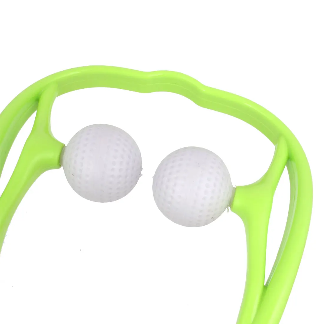 Uxcell пластиковой ручкой двойной бал напряжение стресса Relax шеи массажер