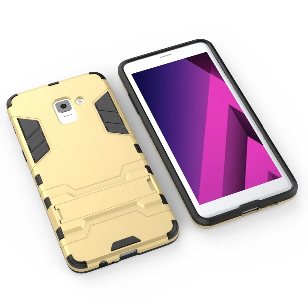 Ударопрочный защитный чехол 360 для Samsung Galaxy A6 A5 A7 A8 2018 S9 Plus Note 8 S8 Чехол подставка 3 в