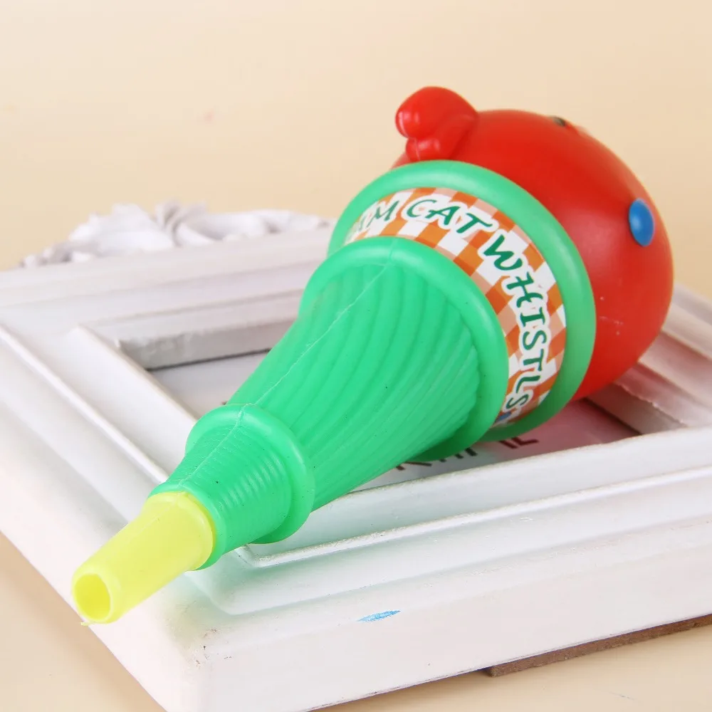 10 шт. Разноцветные Детские воздушные шары со свистком из мультфильма/Детские