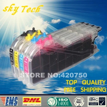 Картридж для Brother LC12 LC71 LC77 LC75 LC79 LC1240 LC1280 подходит телефона J6710 J6910DW и т. Д.|refillable